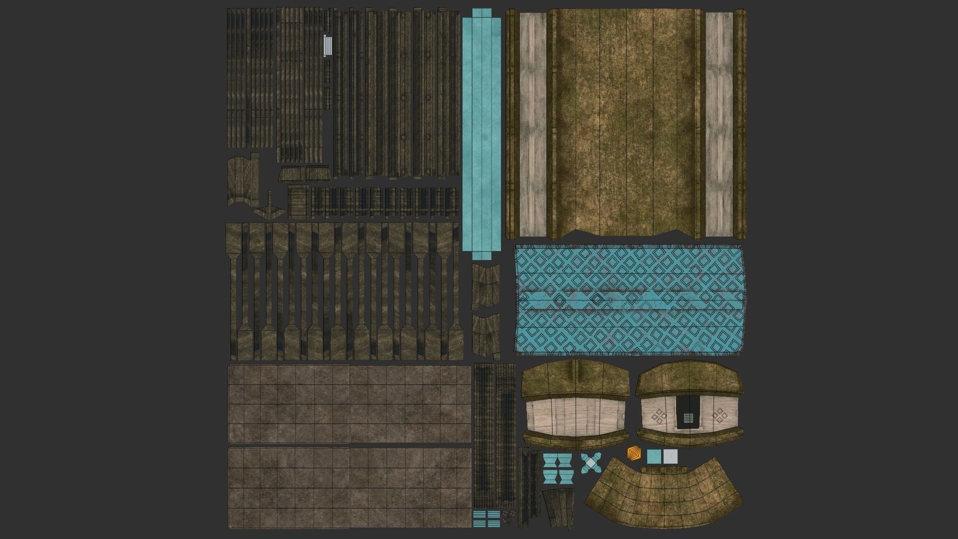 Korean Turtle Ship - Medieval Warship 04 Low-poly 3D model_9