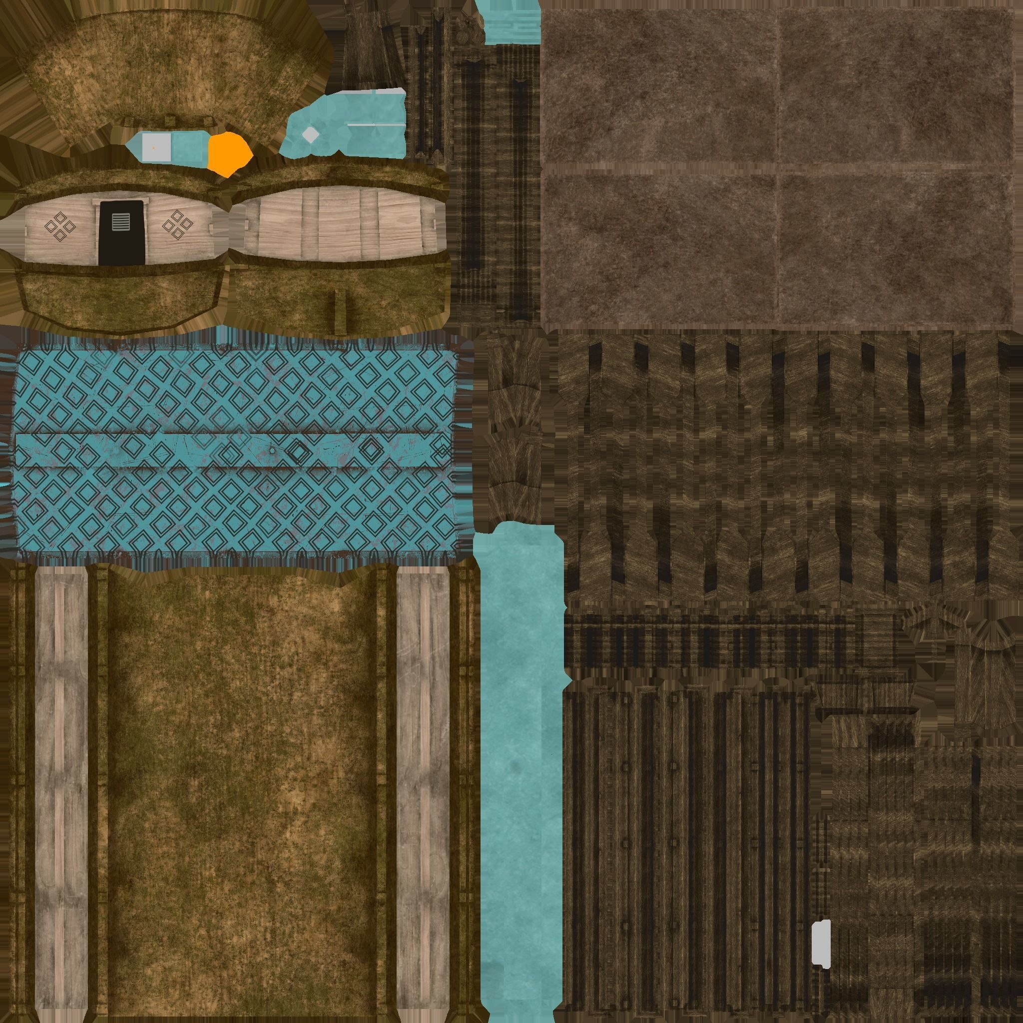 Korean Turtle Ship - Medieval Warship 04 Low-poly 3D model_20