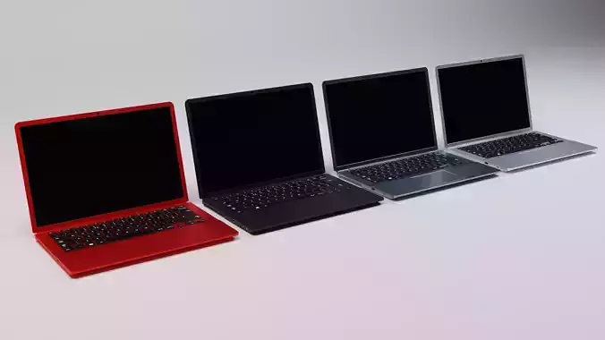 Collection of laptops