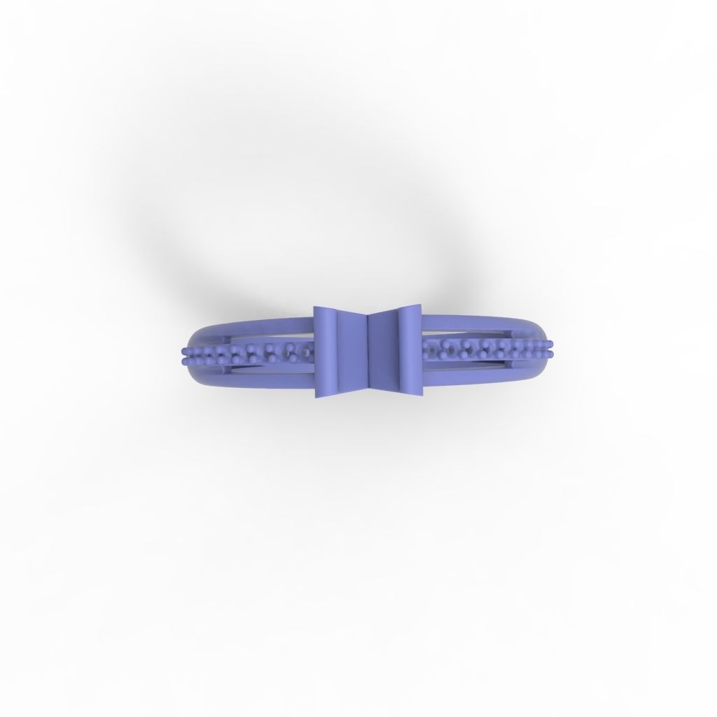 Solitaire women ring  CAD 3dm stl 3D print model_29