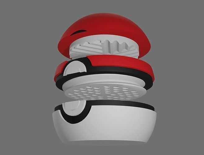 Pokeball Herb Grinder 3D print model