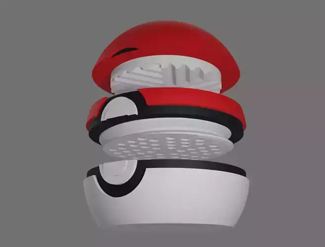 Pokeball Herb Grinder 3D print model