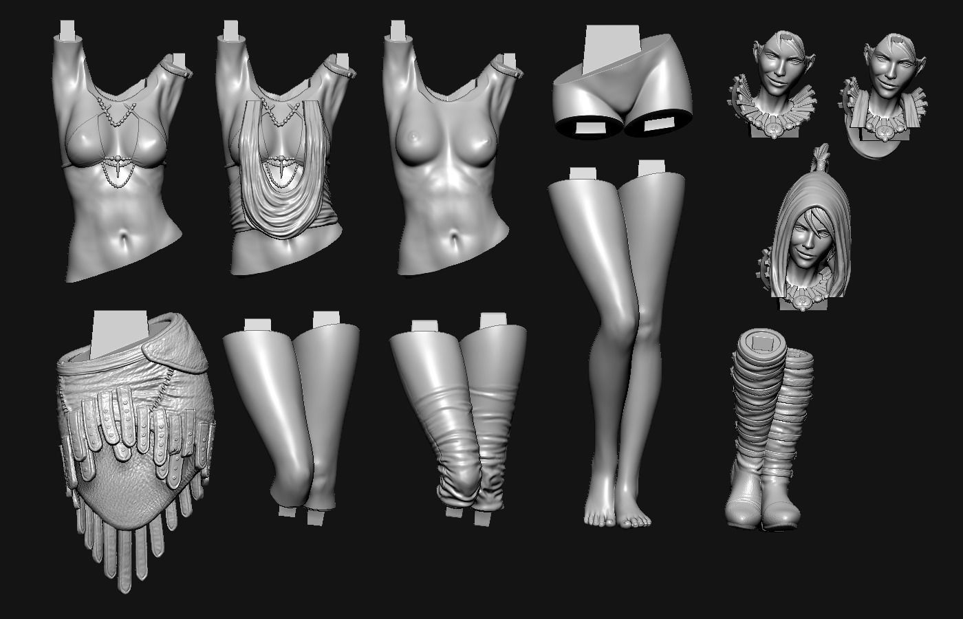 Morrigan from Dragon Age 3D model_2