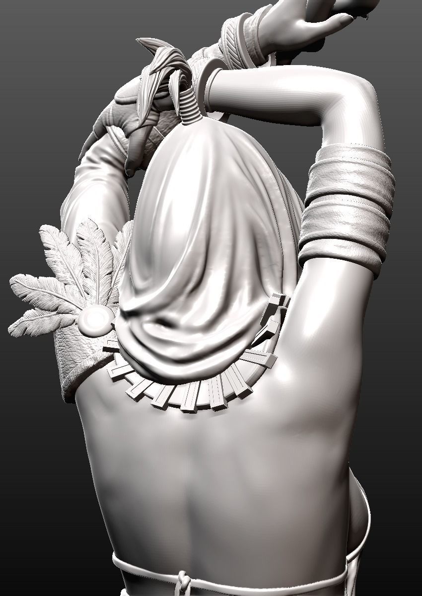 Morrigan from Dragon Age 3D model_6