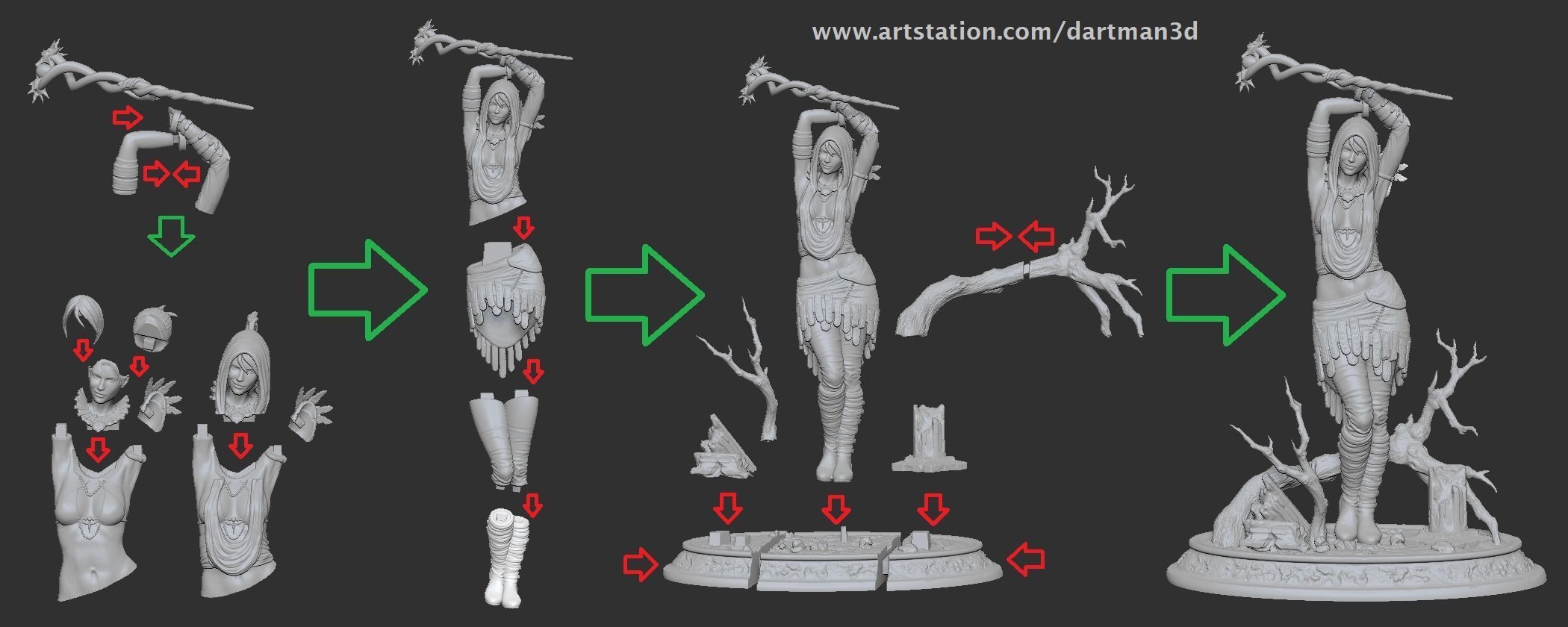 Morrigan from Dragon Age 3D model_12