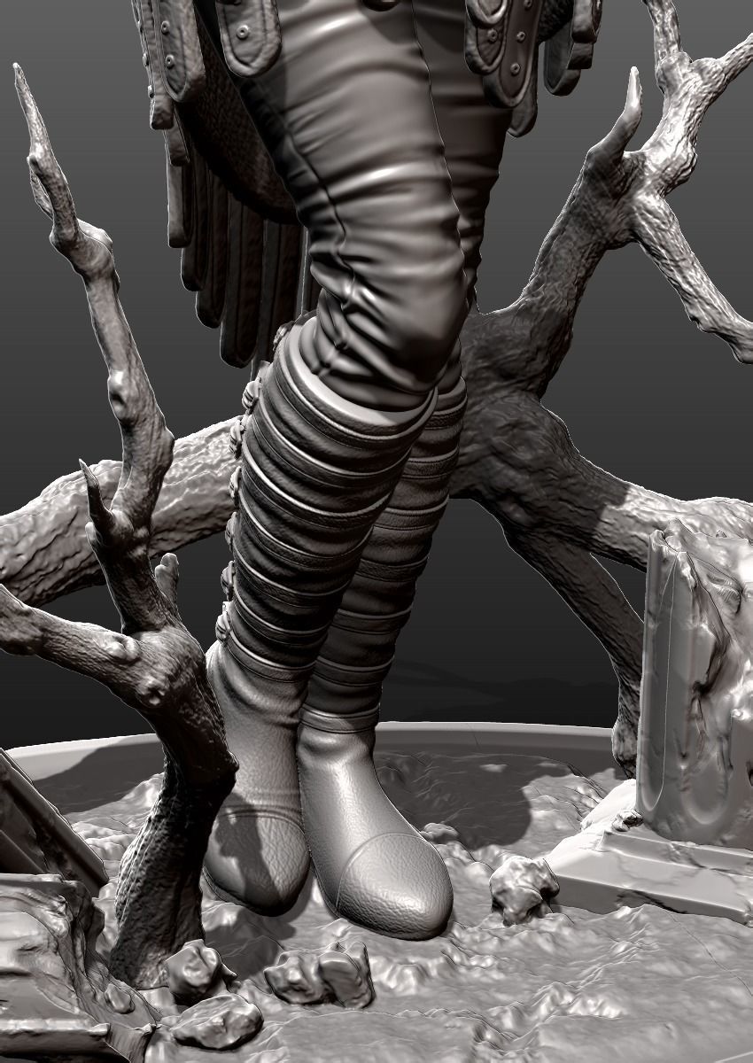 Morrigan from Dragon Age 3D model_8