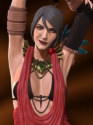 Morrigan from Dragon Age 3D model