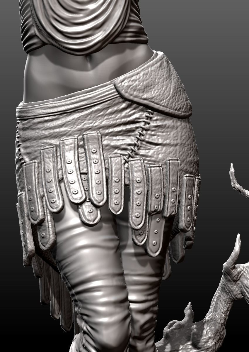 Morrigan from Dragon Age 3D model_4