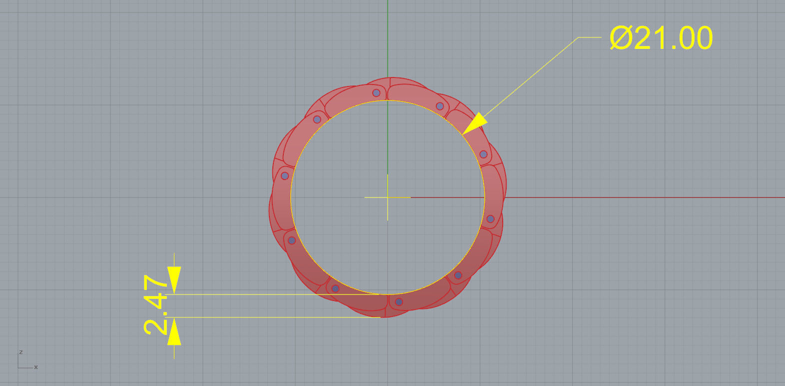 Chain Ring 3D print model_3
