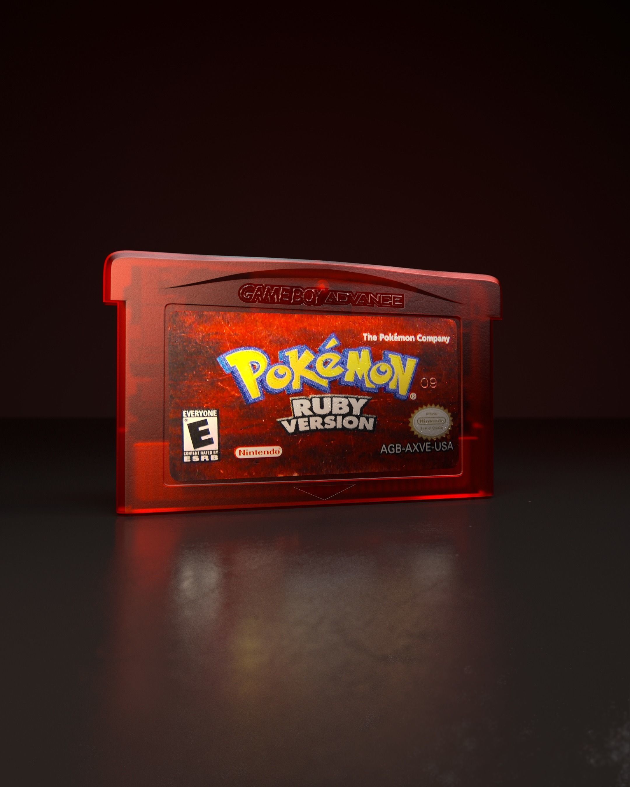 Pokemon Gameboy cartridge 3D model_3