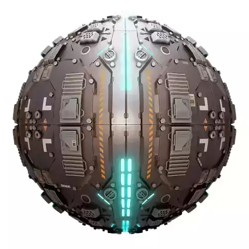 PBR Sci-Fi Industrial Texture 44