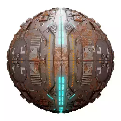 PBR Sci-Fi Industrial Texture 45