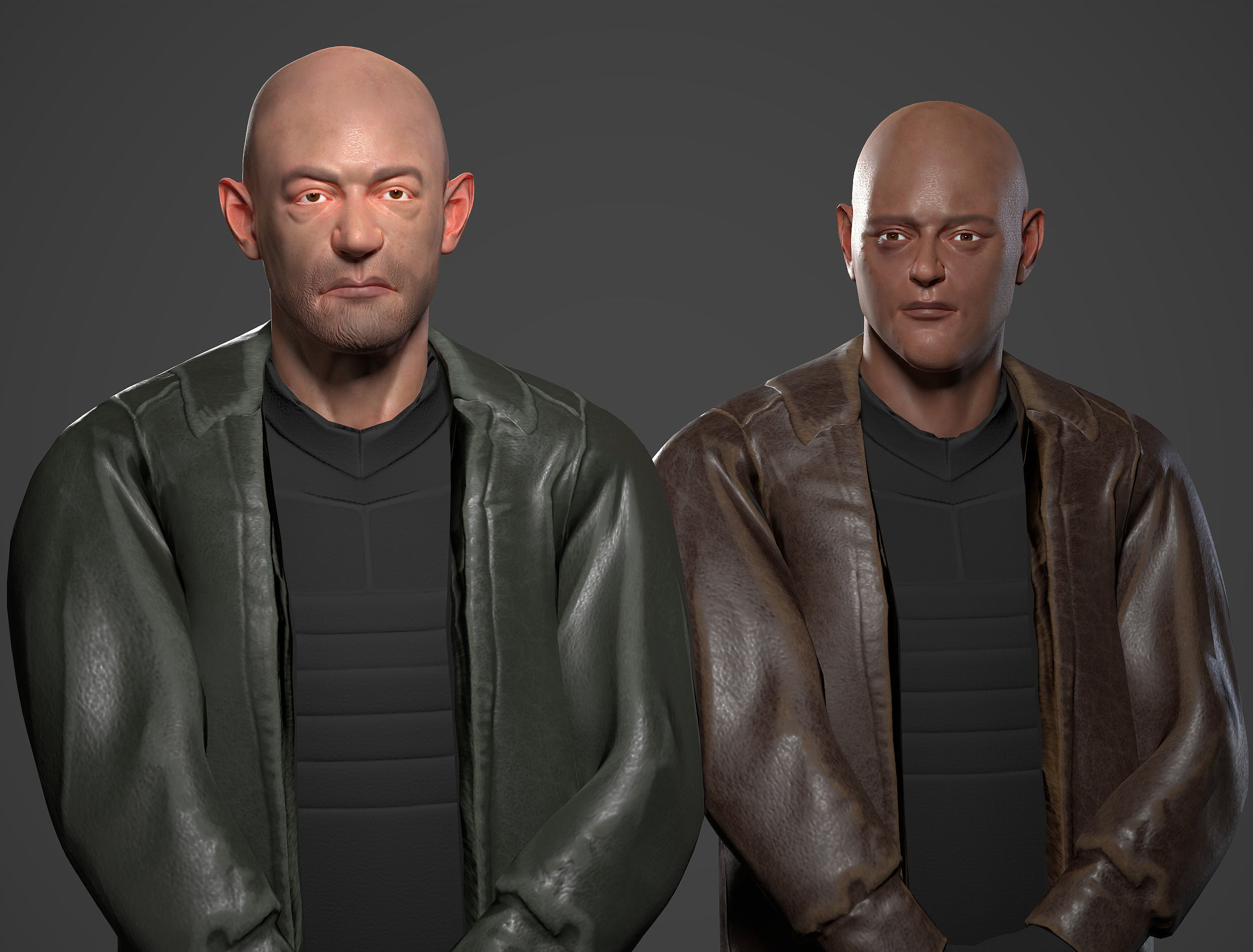 Unity Ready Bad Guys - Bodyguards Pack - Gameready  Low-poly 3D model_3