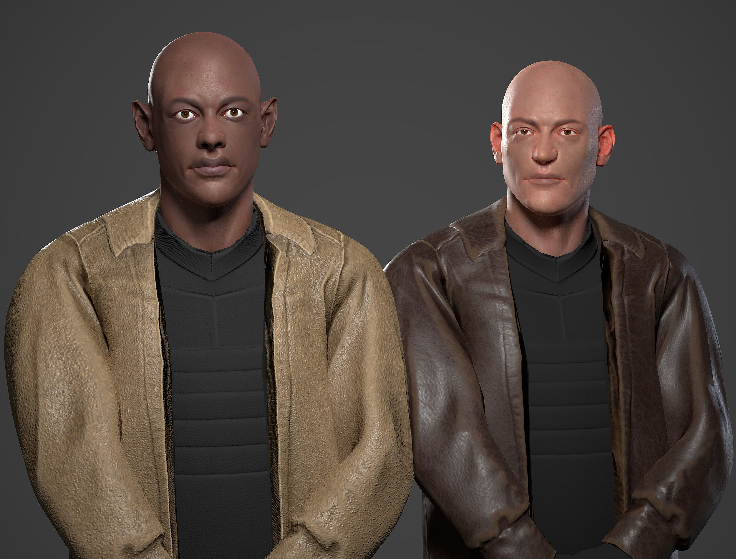 Unity Ready Bad Guys - Bodyguards Pack - Gameready  Low-poly 3D model_4
