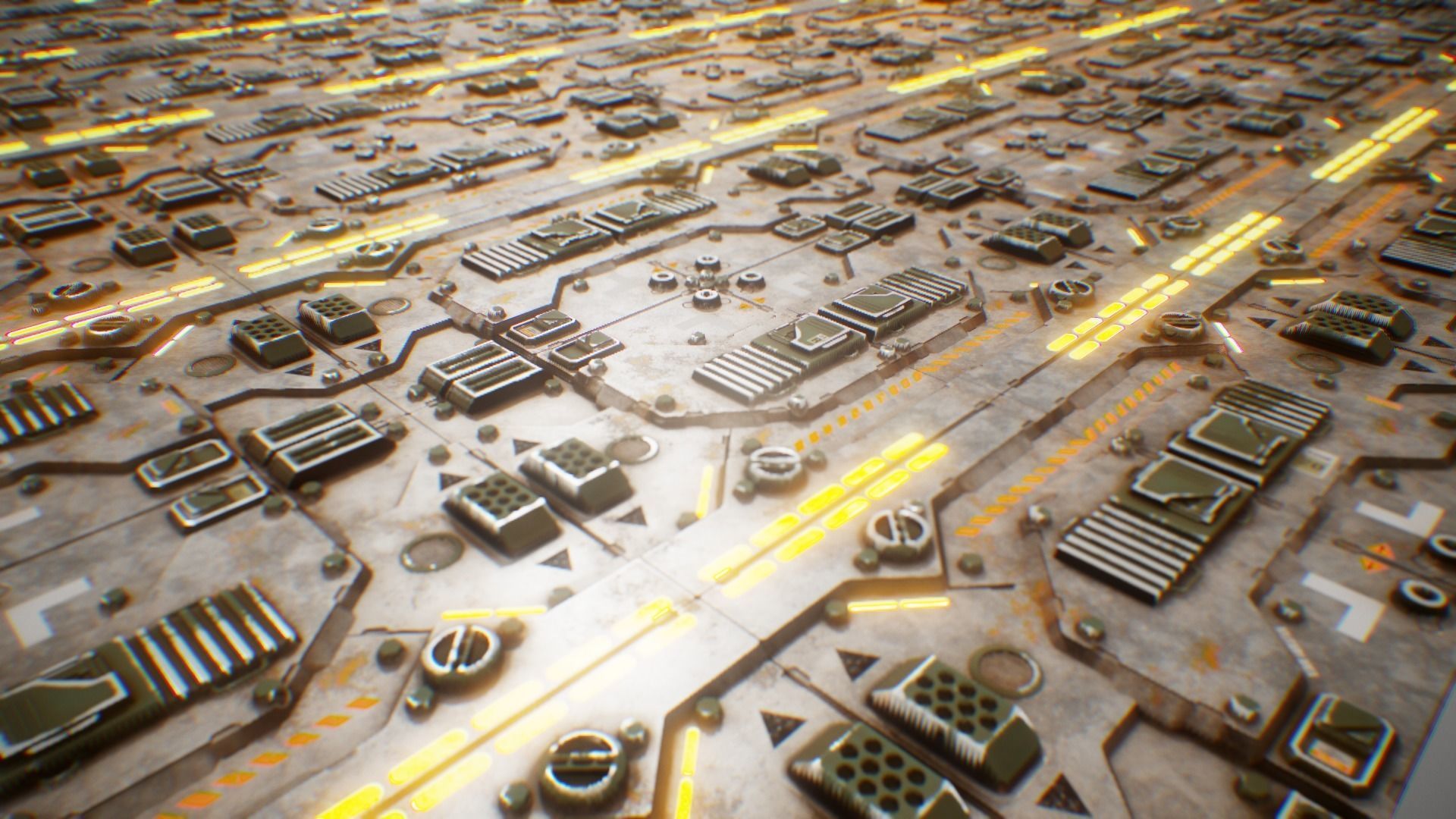 PBR Sci-Fi Industrial Texture 46 Low-poly 3D model_1
