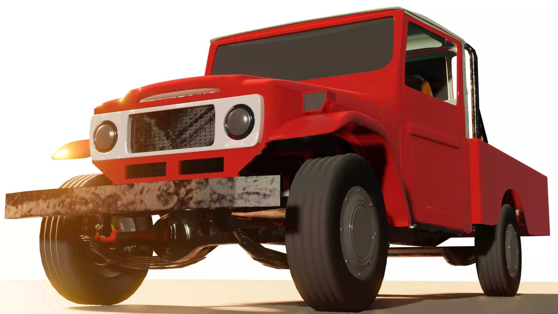 Classic Pick Up Truck  3D model_0