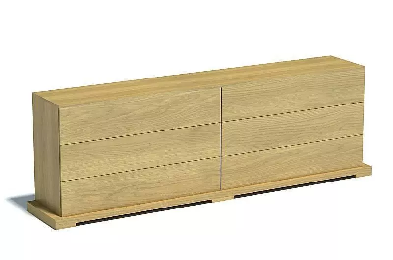 Modern Wooden Drawers 3D model_0