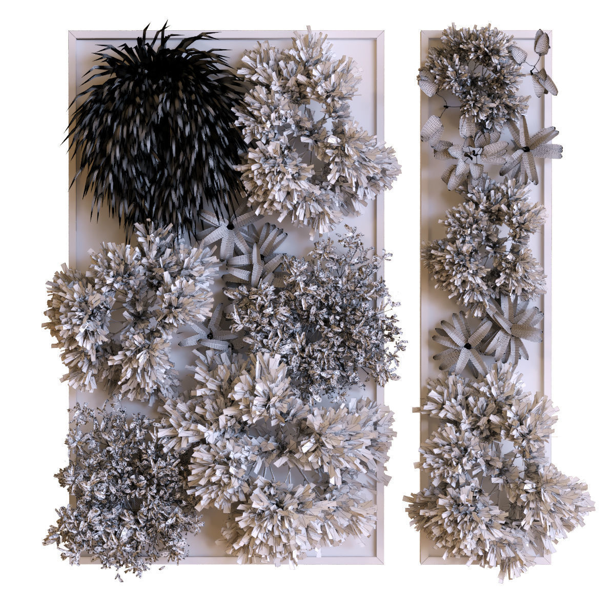 vertical plant set 038 Low-poly 3D model_6