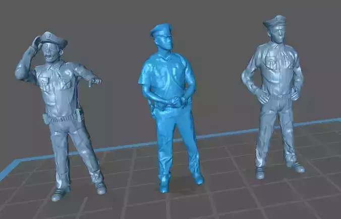 POLICEMANS three police officers uniforms