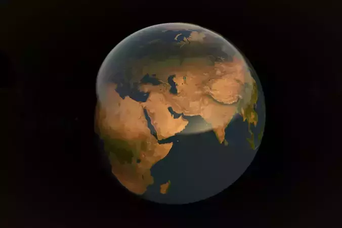 Planet Earth 3D Model 8K