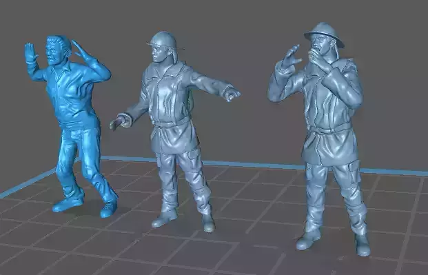 Firefighters soldier 3D print model