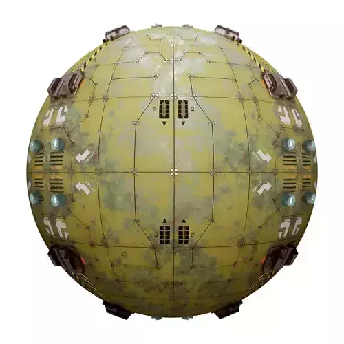 PBR Sci-Fi Industrial Texture 52 FREE SAMPLE Free low-poly 3D model