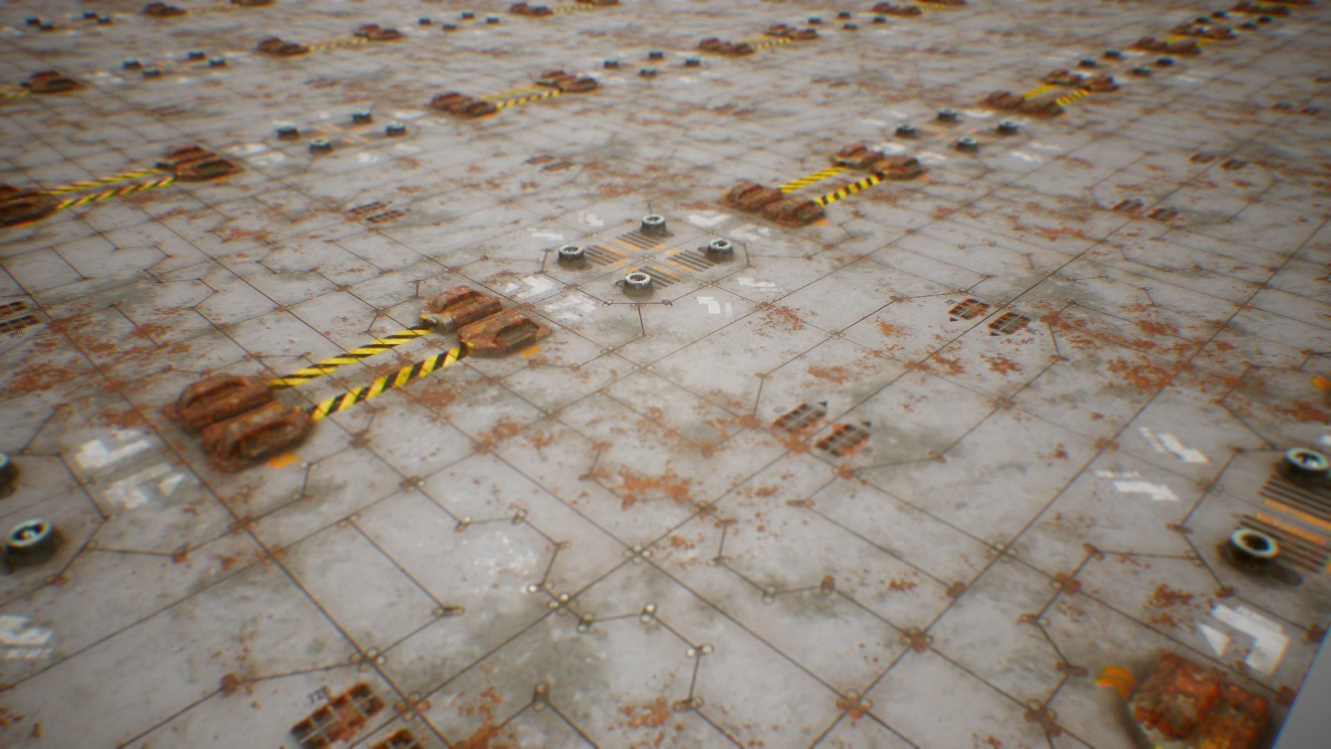 PBR Sci-Fi Industrial Texture 55 Low-poly 3D model_1