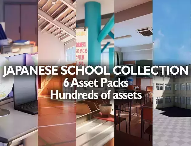 Japanese School Collection - 6 Model Packs 