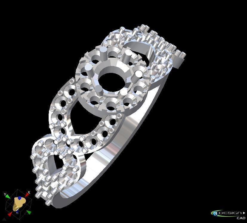 Ring Diamant 3D print model_1