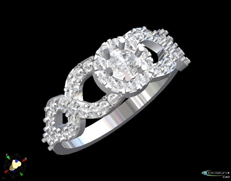 Ring Diamant 3D print model_8
