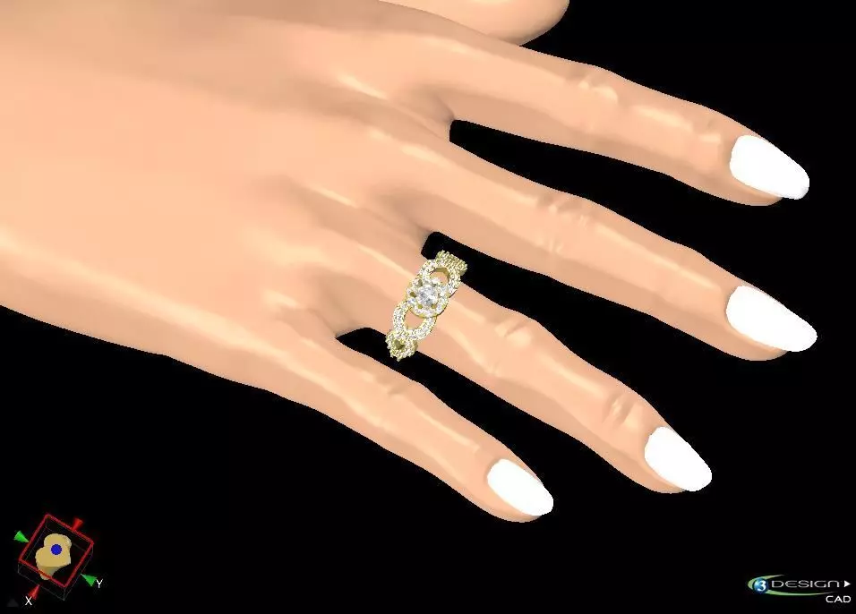 Ring Diamant 3D print model_0