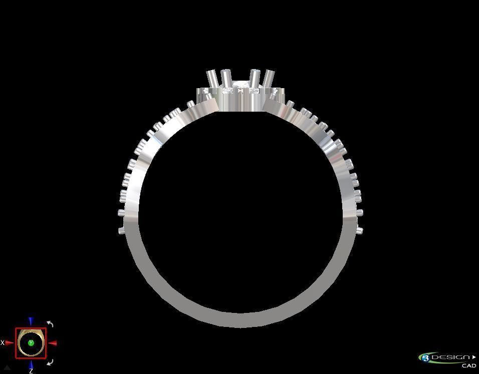 Ring Diamant 3D print model_7