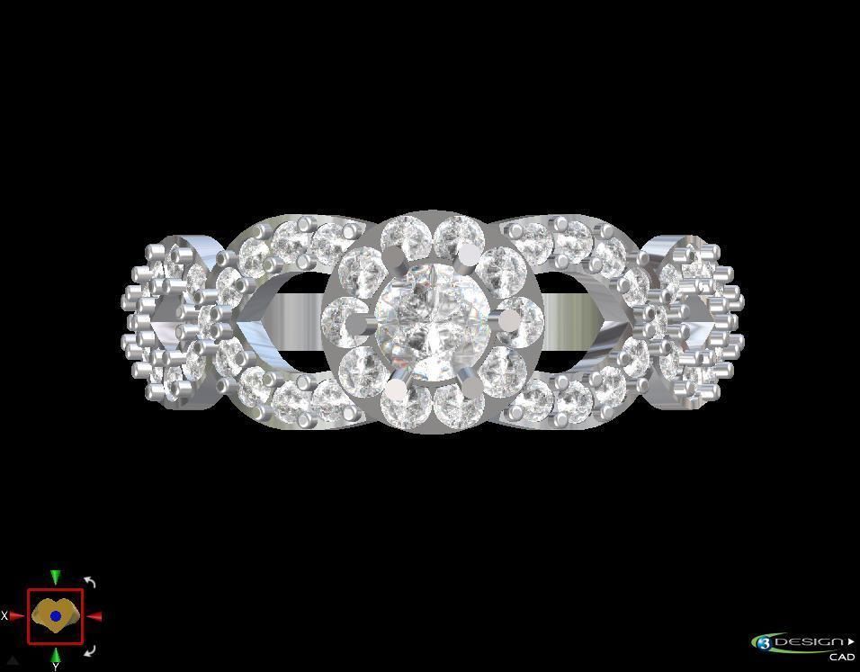 Ring Diamant 3D print model_2
