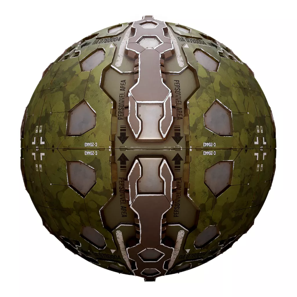 PBR Sci-Fi Industrial Texture 58 FREE SAMPLE Free low-poly 3D model