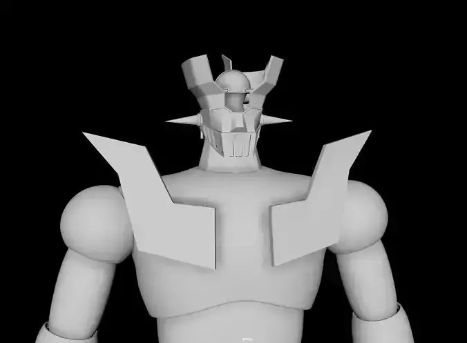mazinger  3d printed model 3D print model