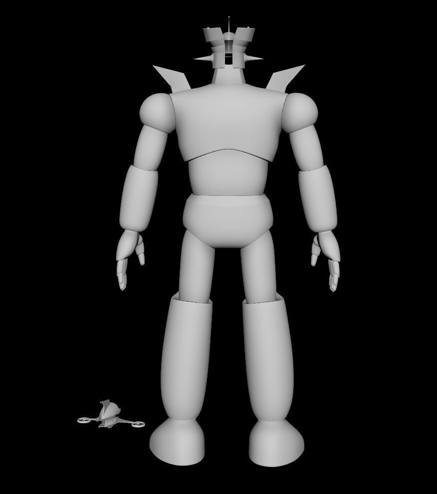 mazinger  3d printed model 3D print model_4