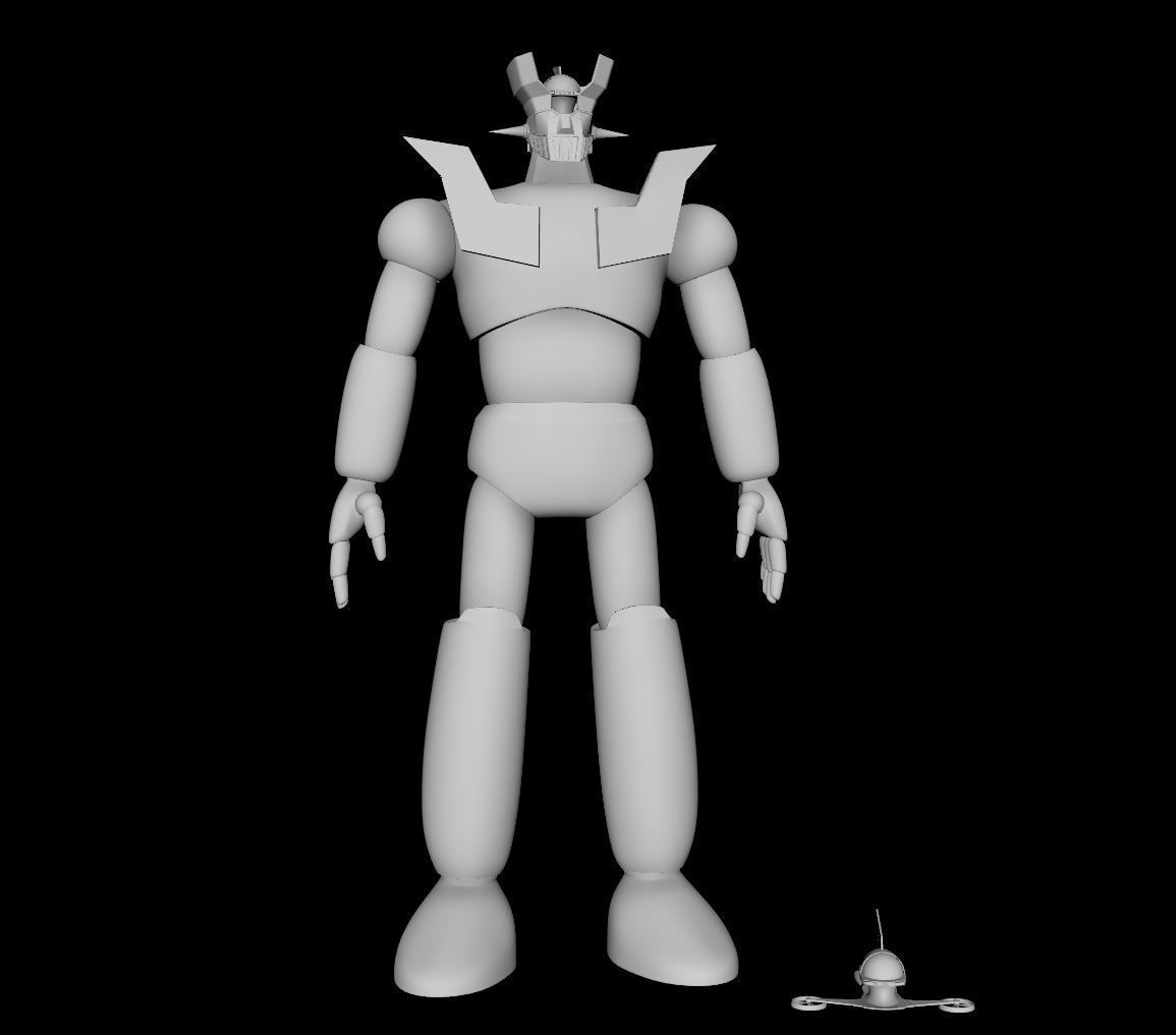 mazinger  3d printed model 3D print model_2