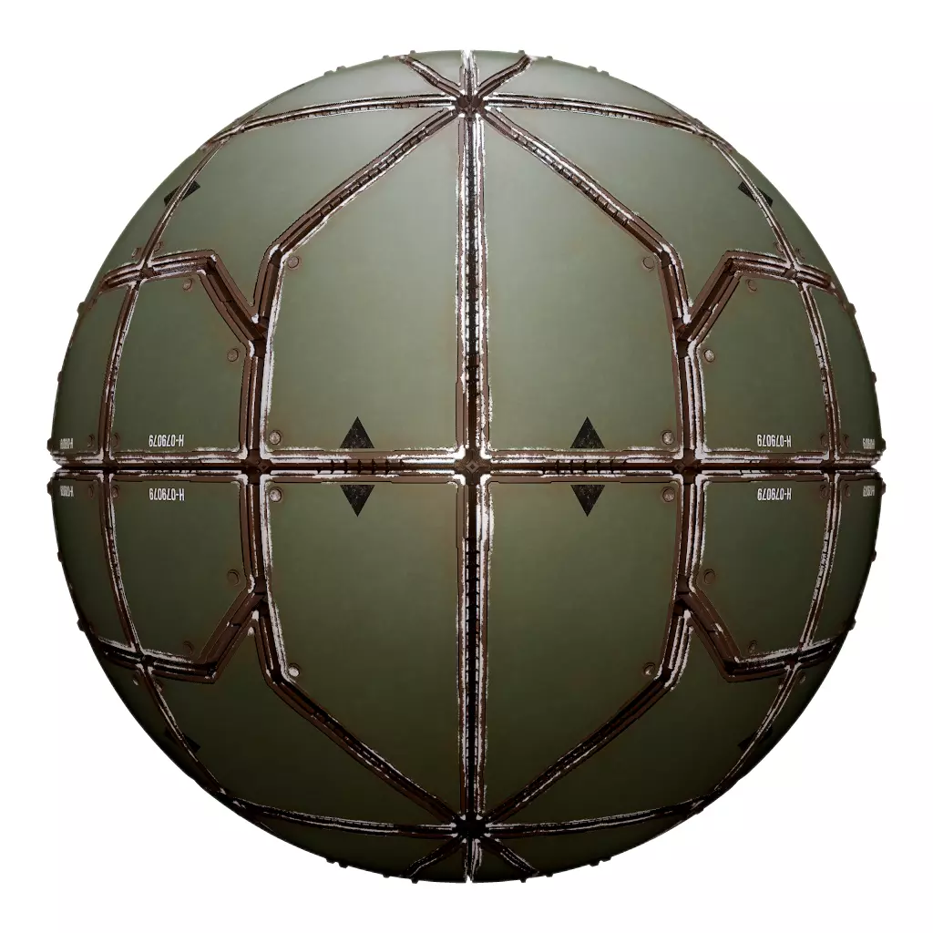 PBR Sci-Fi Industrial Texture 63 Low-poly 3D model_0