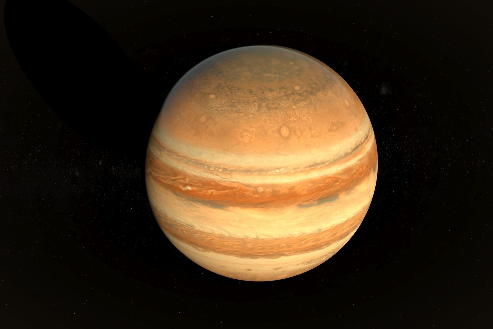Planet Jupiter 3D Model 8K Low-poly 3D model_3