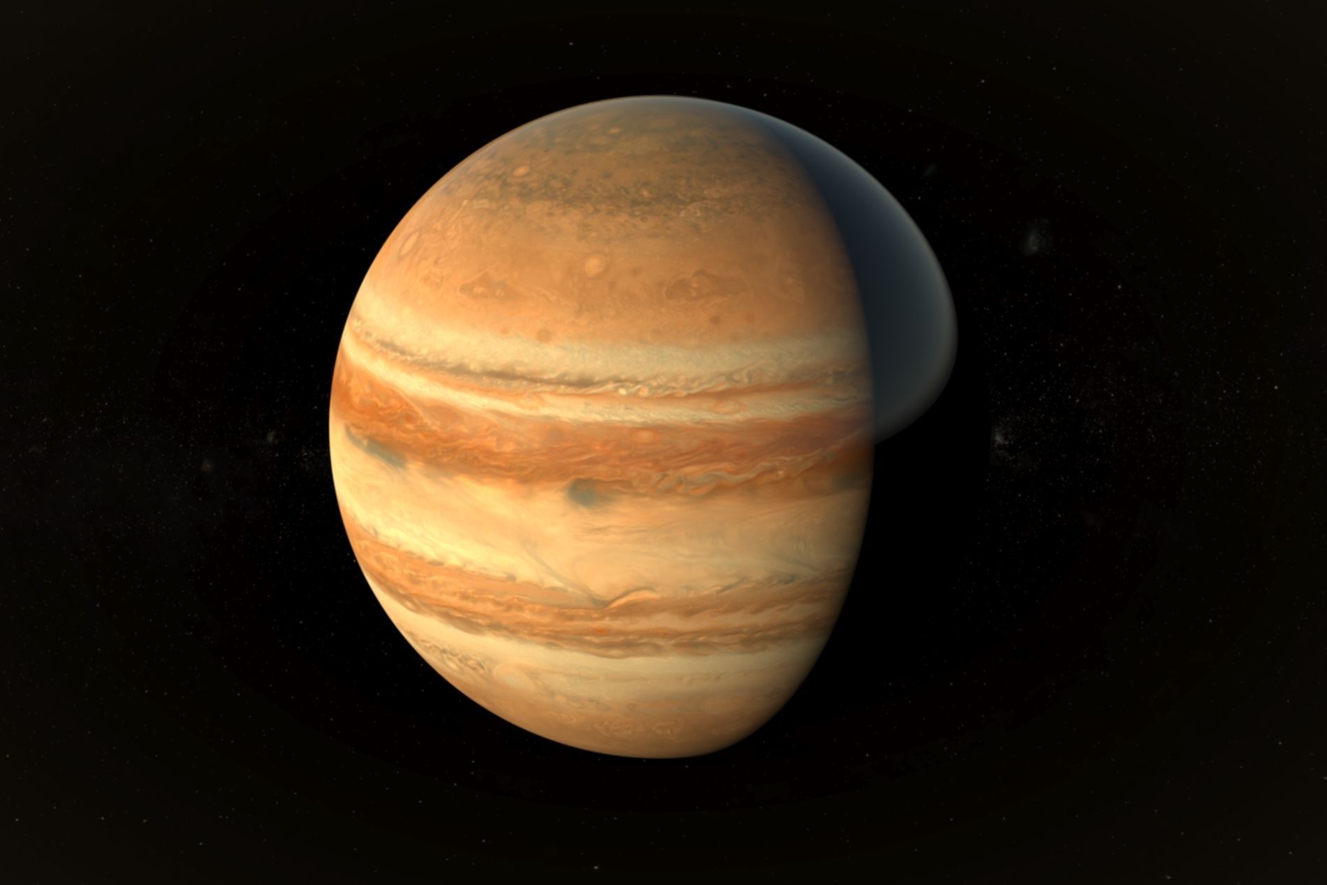 Planet Jupiter 3D Model 8K Low-poly 3D model_1