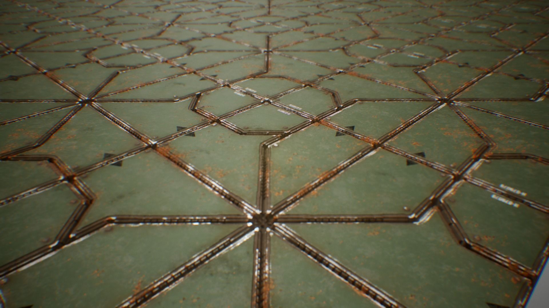 PBR Sci-Fi Industrial Texture 64 Low-poly 3D model_1