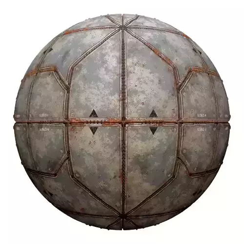 PBR Sci-Fi Industrial Texture 66 FREE SAMPLE Free low-poly 3D model