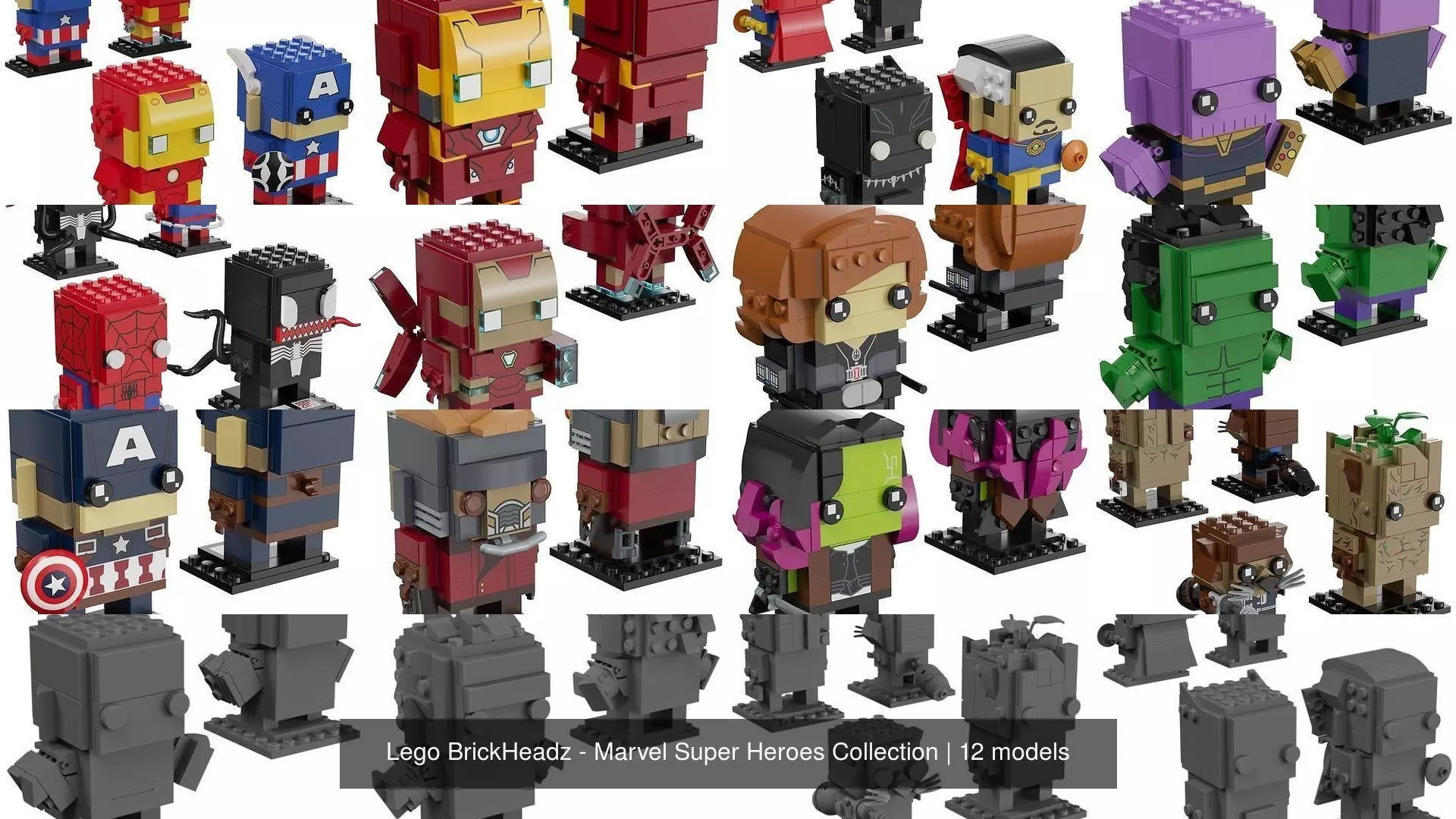 Lego BrickHeadz - Marvel Super Heroes Collection _0