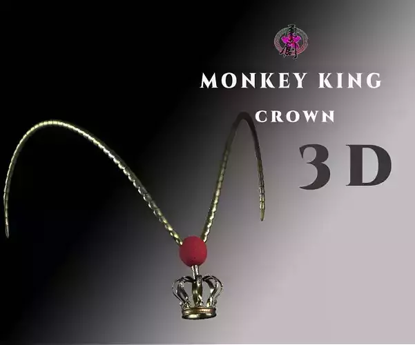 DT2 - Monkey King - Crown Low-poly 3D model