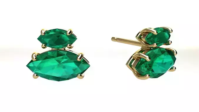Double Marquise Earring