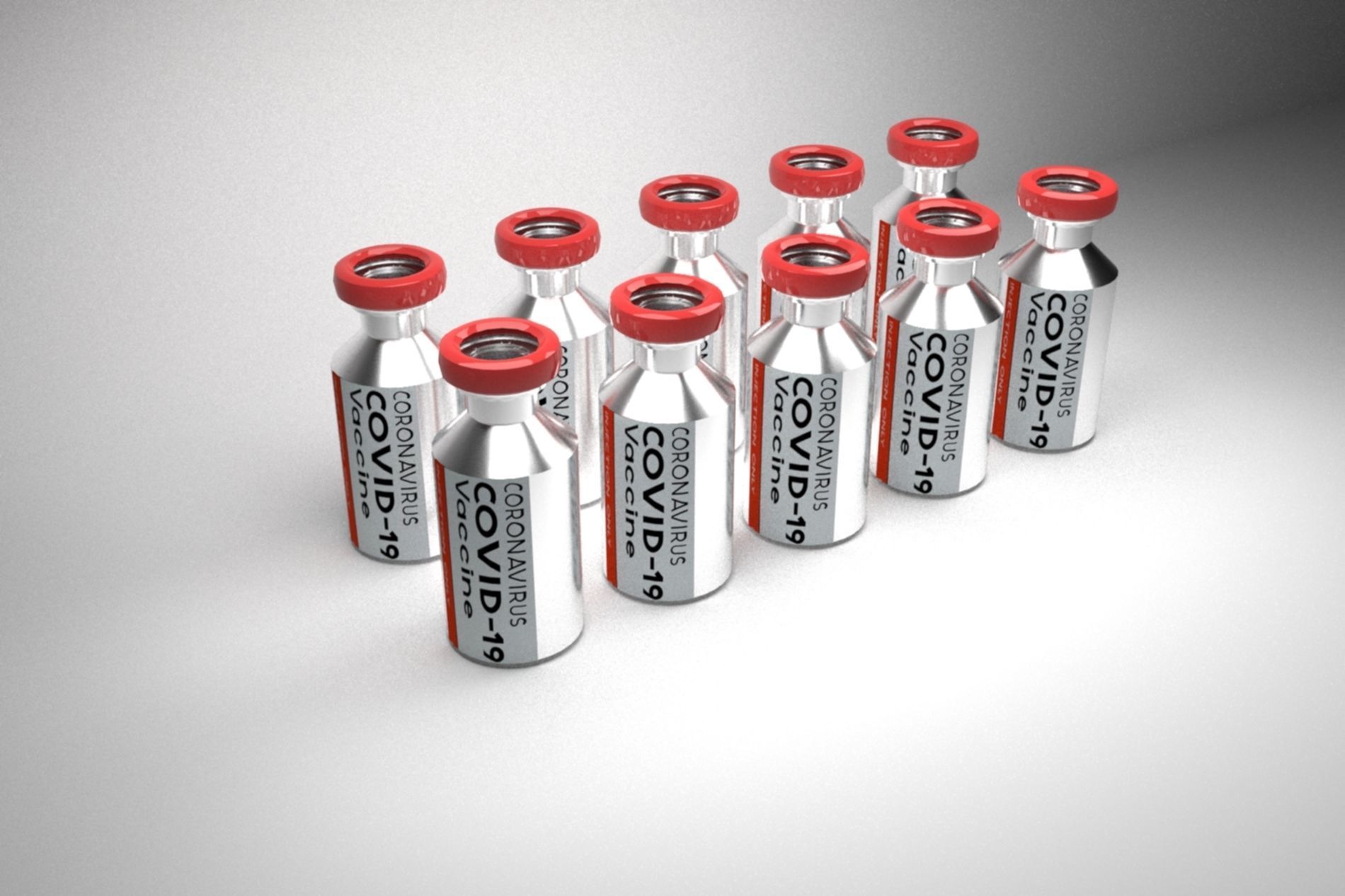 COVID-19 Vaccine 3D Model Low-poly 3D model_8