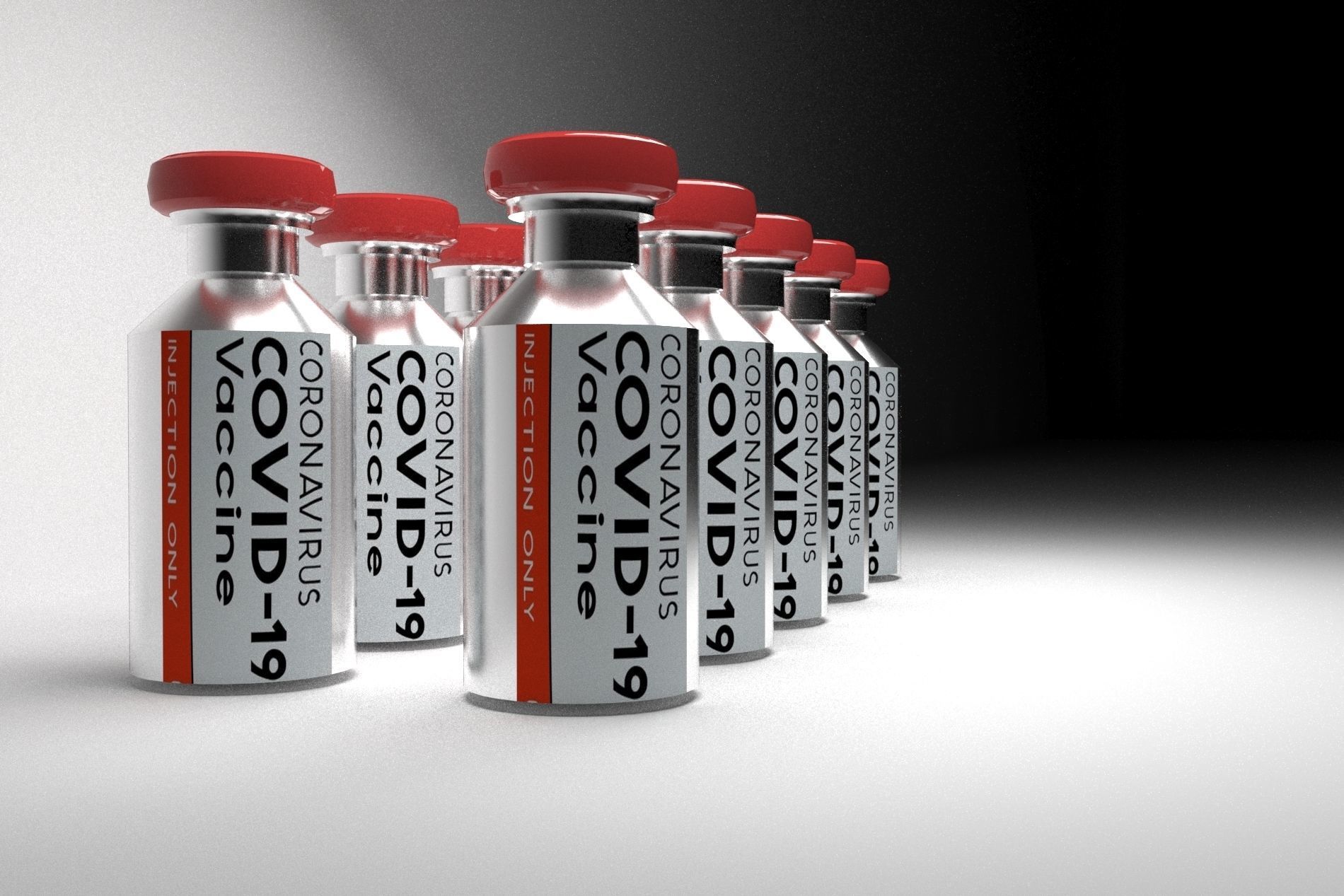 COVID-19 Vaccine 3D Model Low-poly 3D model_12