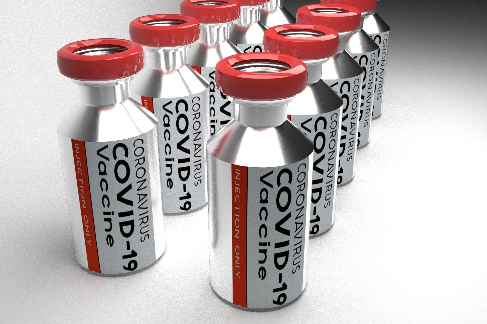 COVID-19 Vaccine 3D Model Low-poly 3D model_15