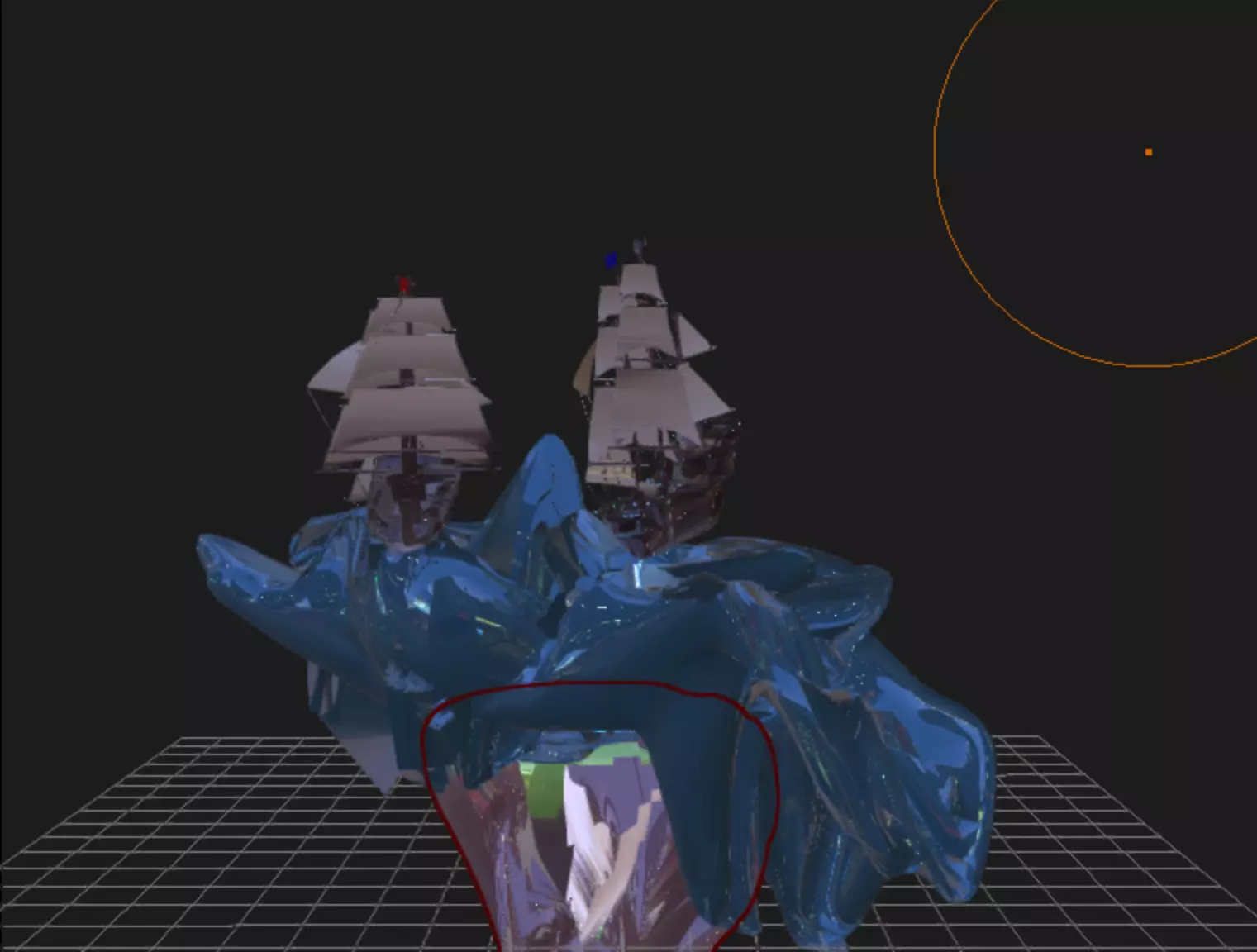 Floating Island Ships Free 3D model