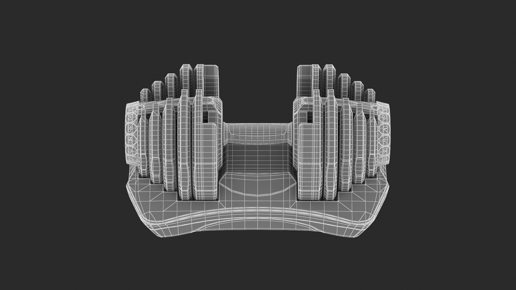 Bowflex Selecttech 1090i Dumbbells 3D model_11